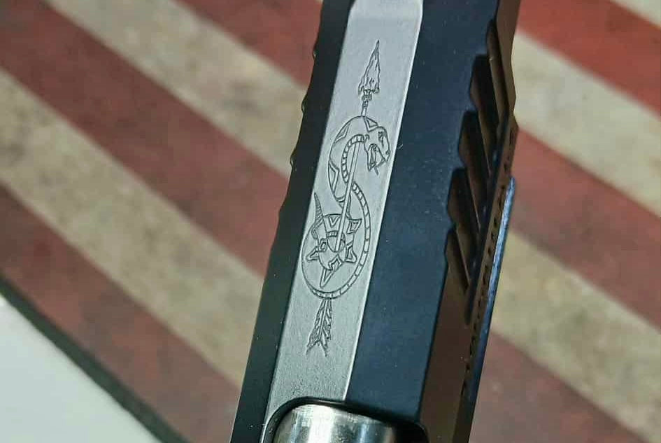 Laser Engraved Flag - Slide