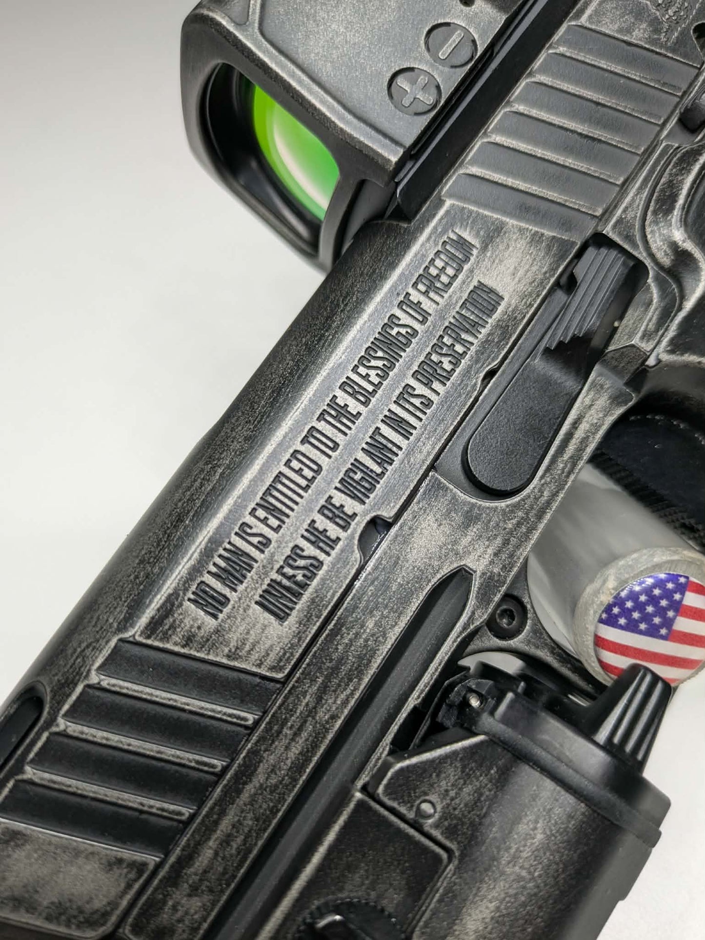 Laser Engraved Flag - Slide